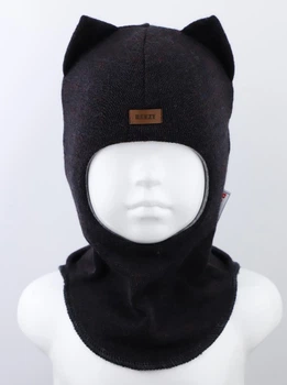 Зимняя шапка-шлем Beezy для мальчика 1450-03-21 Кот р. 3 (54-56 см)