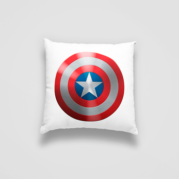 Подушка декоративная с принтом "Captain America. Капитан Америка" Push IT Белый Кавун П000750