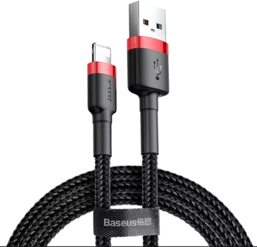 Кабель Baseus Cafule Cable USB For iP 2 А 3 м Red/Black (CALKLF-R91)