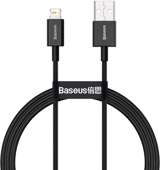 Kabel Baseus Superior Series USB to iP 2.4 A 1 m Black (CALYS-A01)