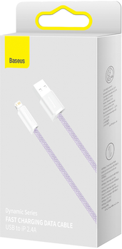 Кабель Baseus Dynamic Series Fast Charging Data Cable USB to iP 2.4 A 1 м Purple (CALD000405)