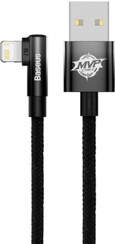 Kabel Baseus MVP 2 Elbow-shaped Fast Charging Data Cable USB to iP 2.4 A 1 m Black (CAVP000001)