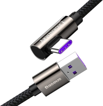 Kabel Baseus Legend Series Elbow CATCS USB3.1 AM-Type-C m 66 W 90° 1 m Black (CATCS-B01)