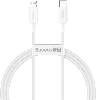 Кабель Baseus Superior Series Fast Charging Data Cable Type-C to iP PD 20 W 1.5 м White (CATLYS-B02)