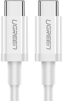 Kabel Ugreen US264 USB Type-C to USB Type-C 60 W ABS Cover 3 A 0.5 m White (6957303865178)