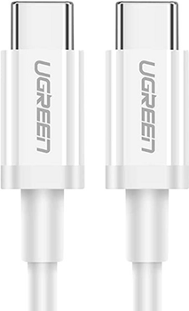 Kabel Ugreen US264 USB Type-C to USB Type-C 60 W ABS Cover 3 A 1.5 m White (6957303865192)
