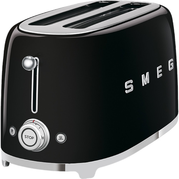 Тостер Smeg 50' Style Black TSF02BLEU (8017709190798)