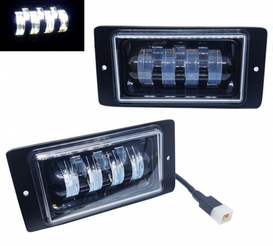 Светодиодные противотуманные фары 7 линз Led ПТФ ВАЗ 2110, 2111, 2112, 2114, 2115 МЕТАЛЛ