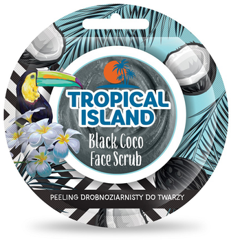 Скраб для обличчя Marion Tropical Island Face Scrub Дрібнозернистий Чорний Кокос 8 г (5902853017523)