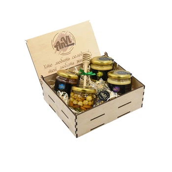 Подарочный медовый набор Anvi honey "Спасибо!" (4 баночки)