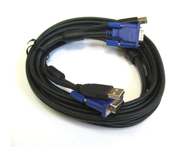 Комплект кабелей D-Link DKVM-CU/B для KVM-переключателей с USB, 1.8м