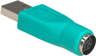 Адаптер Akyga USB Type-A - PS/2 M/F Green (5901720131201)