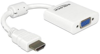 Adapter Delock HDMI A - VGA M/F White (4043619653461)