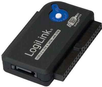 Адаптер LogiLink USB Type-A - IDE /SATA + OTB Black (4052792030198)