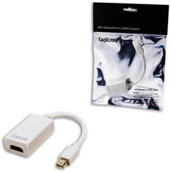Adapter LogiLink mini DisplayPort - HDMI White (4052792008357)