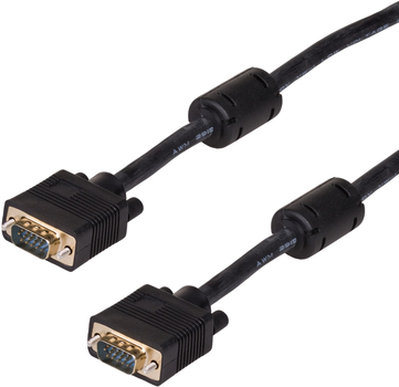 Kabel Akyga VGA M/M 15 m Black (5901720132161)