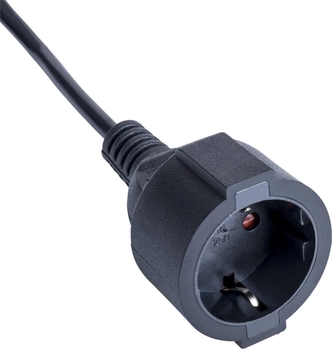 Kabel zasilający Akyga CEE 7/3 - IEC C14 1 m Black (5901720137029)