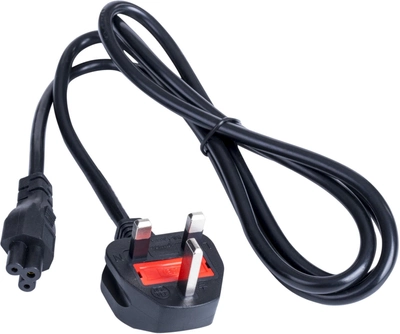 Kabel zasilający Akyga UK BS 1363 Typ G - IEC C5 1.5 m Black (5901720137043)