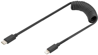 Kabel Digitus USB Type-C - Lightning M/M 1 m Black (4016032482567)