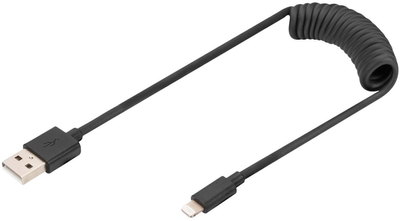 Kabel Digitus USB Type-A - Lightning M/M 1 m Black (4016032482574)