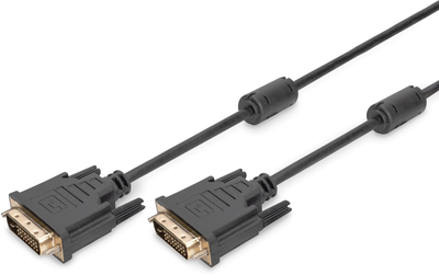 Kabel Digitus DVI-D - DVI-D M/M 1 m Black (4016032298274)