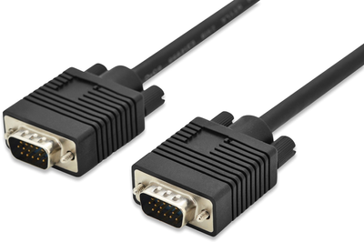 Kabel Digitus VGA - VGA M/M 1.8 m Black (4016032357032)