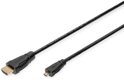 Kabel Digitus micro HDMI D - HDMI A M/M 1 m Black (4016032323006)