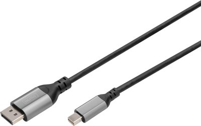 Kabel adapter Digitus mini DisplayPort - DisplayPort M/M 1 m Black (4016032484233)
