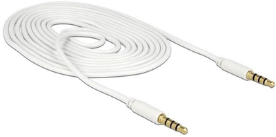 Kabel Delock mini Jack - mini Jack M/M 4 Pin 2 m White (4043619834419)