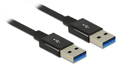Kabel Delock USB Type-A - USB Type-A M/M 0.5 m Black (4043619839810)
