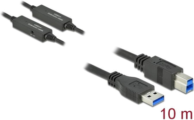 Кабель Delock USB Type-A - USB Type-B M/M 10 м Black (4043619853809)