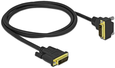 Кабель кутовий Delock DVI-D - DVI-D M/M 1 м Black (4043619858934)