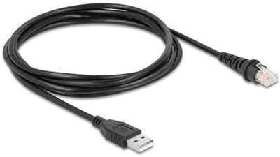 Kabel skanera kodów kreskowych Delock RJ50 - USB Type-A M/M 1.5 m Black (4043619905980)