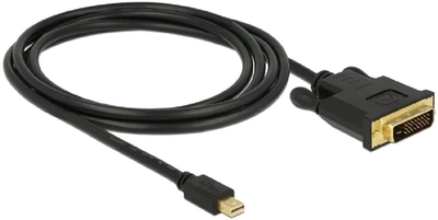 Kabel adapter Delock mini DisplayPort - DVI-D M/M 2 m Black (4043619839896)