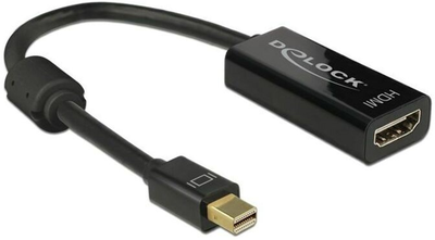 Кабель адаптер Delock mini DisplayPort - HDMI M/F 0.2 Black (4043619626137)