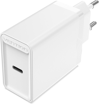 Зарядний пристрій Vention USB Type C + QC4.0 20 Вт White (FADW0-EU)