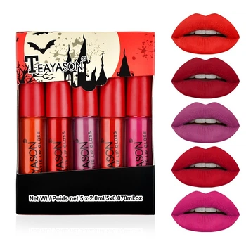 Набір рідких матових помад Teayason Liquid Matte Minis THE GOOD TIMES 5 шт