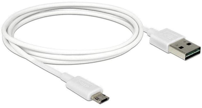 Kabel Delock USB Type-A - micro-USB M/M 1 m White (4043619848072)