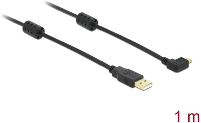 Кабель кутовий Delock USB Type-A - micro-USB M/M 1 м Black (4043619832507)