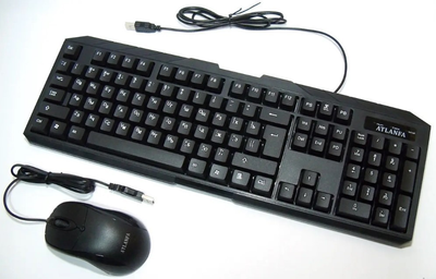 Набір клавіатура Atlanfa Keyboard Mouse Set V-8888 з російською розкладкою