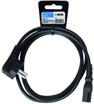 Kabel zasilający iBOX CEE7/4 - IEC C13 M/M 1.5 m Black (5901443050865)