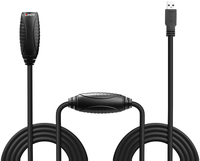 Кабель Lindy USB Type-A 3.0 M/F 10 м Black (4002888431569)