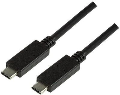 Kabel LogiLink USB Type-C 3.2 M/M 0.5 m Black (4052792050448)