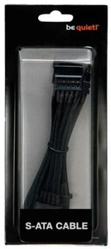 Kabel Be Quiet 4 x SATA - PSU M/M 0.42/0.3 m Black (4260052183410)