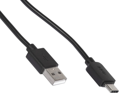 Kabel Maclean USB Type-A - USB Type-C 1 m Black (5902211104353)