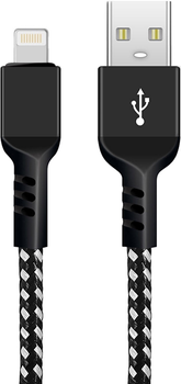Kabel Maclean USB Type-A - Lightning 1 m Black (5902211119340)