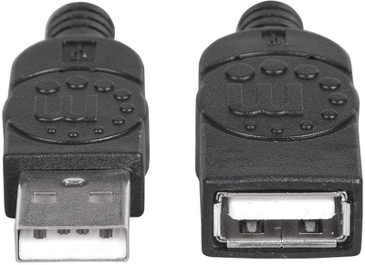 Кабель Manhattan USB Type-A M/M 1 м Black (766623308519)