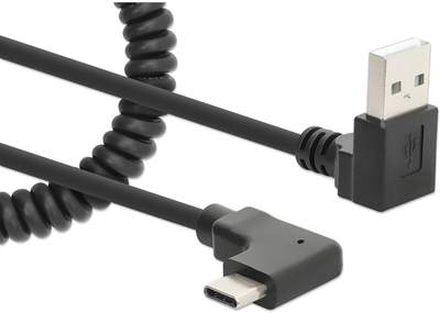 Кабель живлення Manhattan USB Type-C - USB Type-A M/M 1 м Black (766623356220)