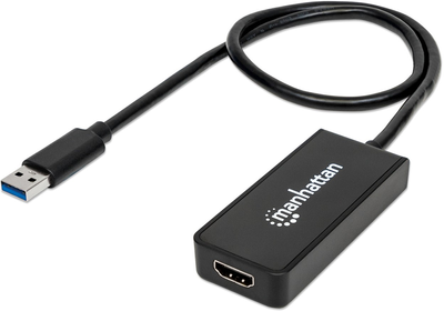 Кабель адаптер Manhattan USB Type-A 3.0 - HDMI M/M 0.6 м Black (766623152259)