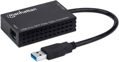 Kabel adapter Manhattan USB Type-A - SFP 0.17 m Black (766623152297)